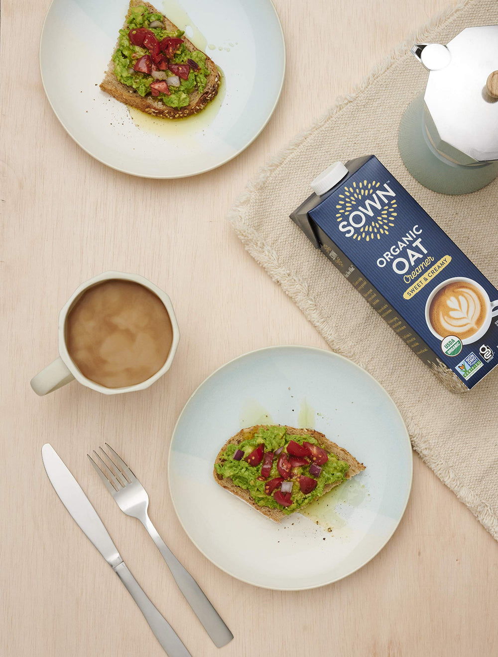 SOWN crema en mesa de desayuno resaltando versatilidad y sabor