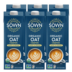 SOWN frente del envase mostrando producto y beneficio de cremosidad