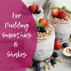 Sownandgrown semillas de chía en batido aportando espesor y nutri‑densidad