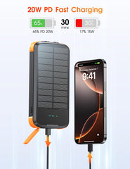 SOXONO puertos USB‑C USB‑A y Micro mostrando compatibilidad y carga simultánea