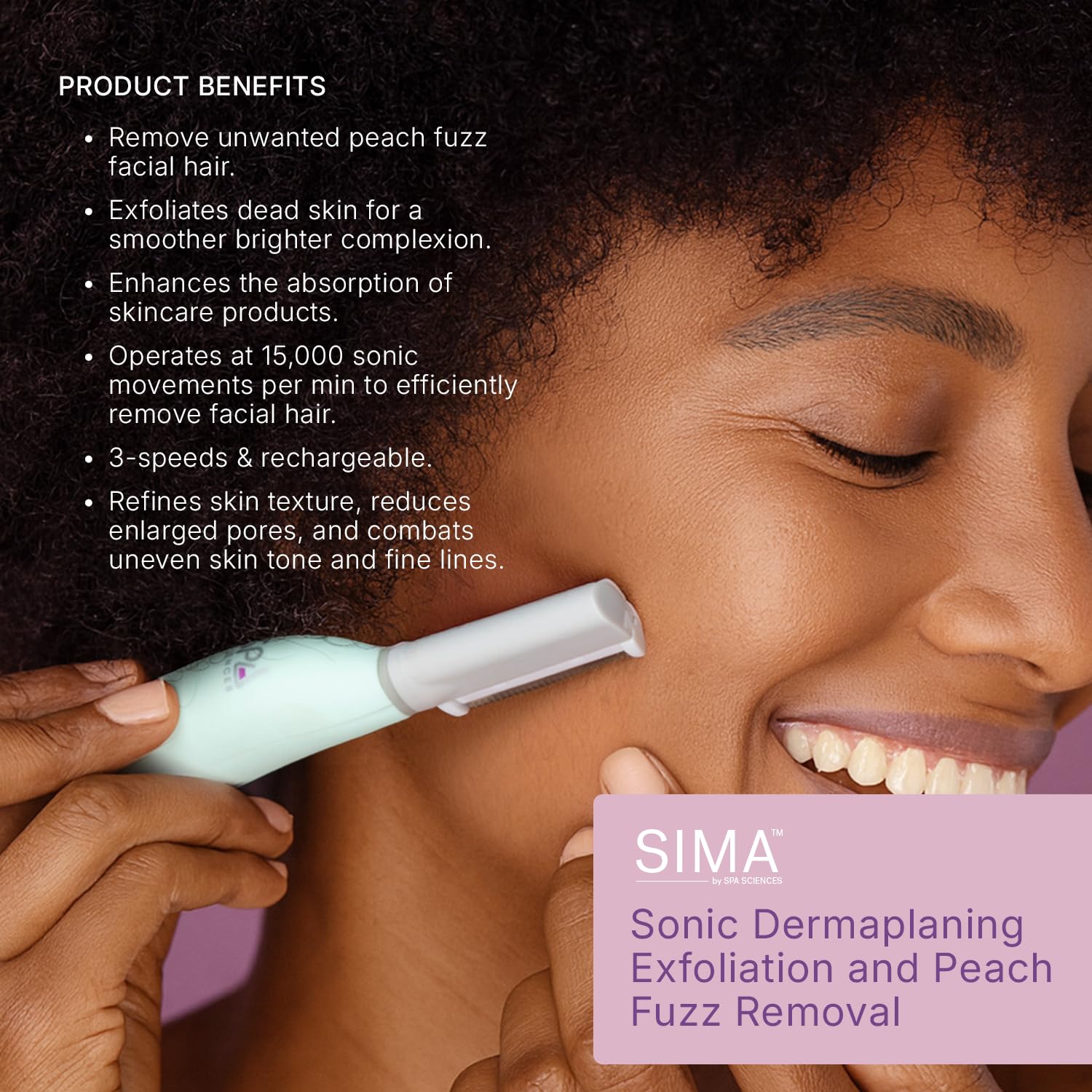 SPA SCIENCES SIMA cable USB conectado mostrando recarga rápida práctica
