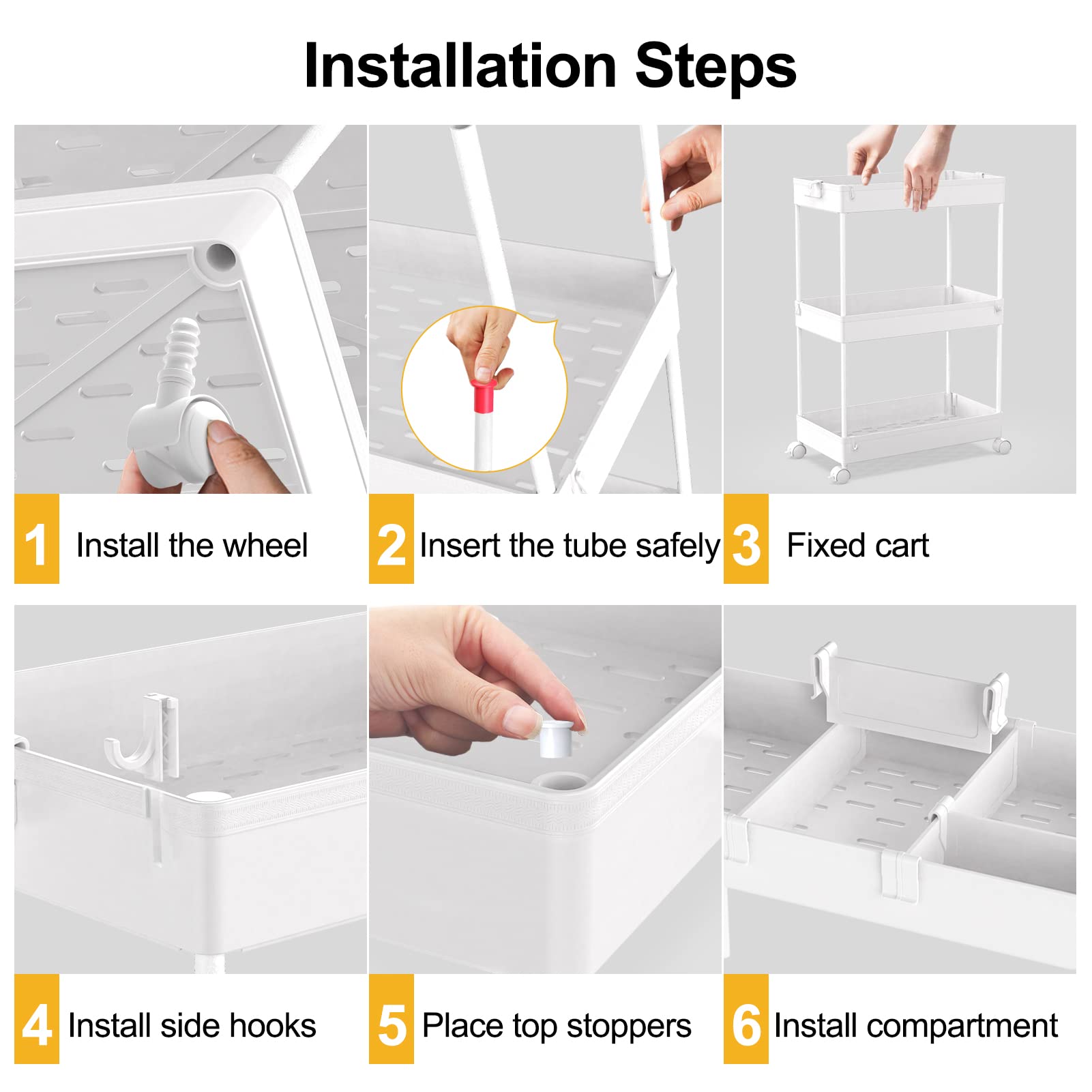 SPACELEAD carrito usado en cocina con especias, organización rápida accesible