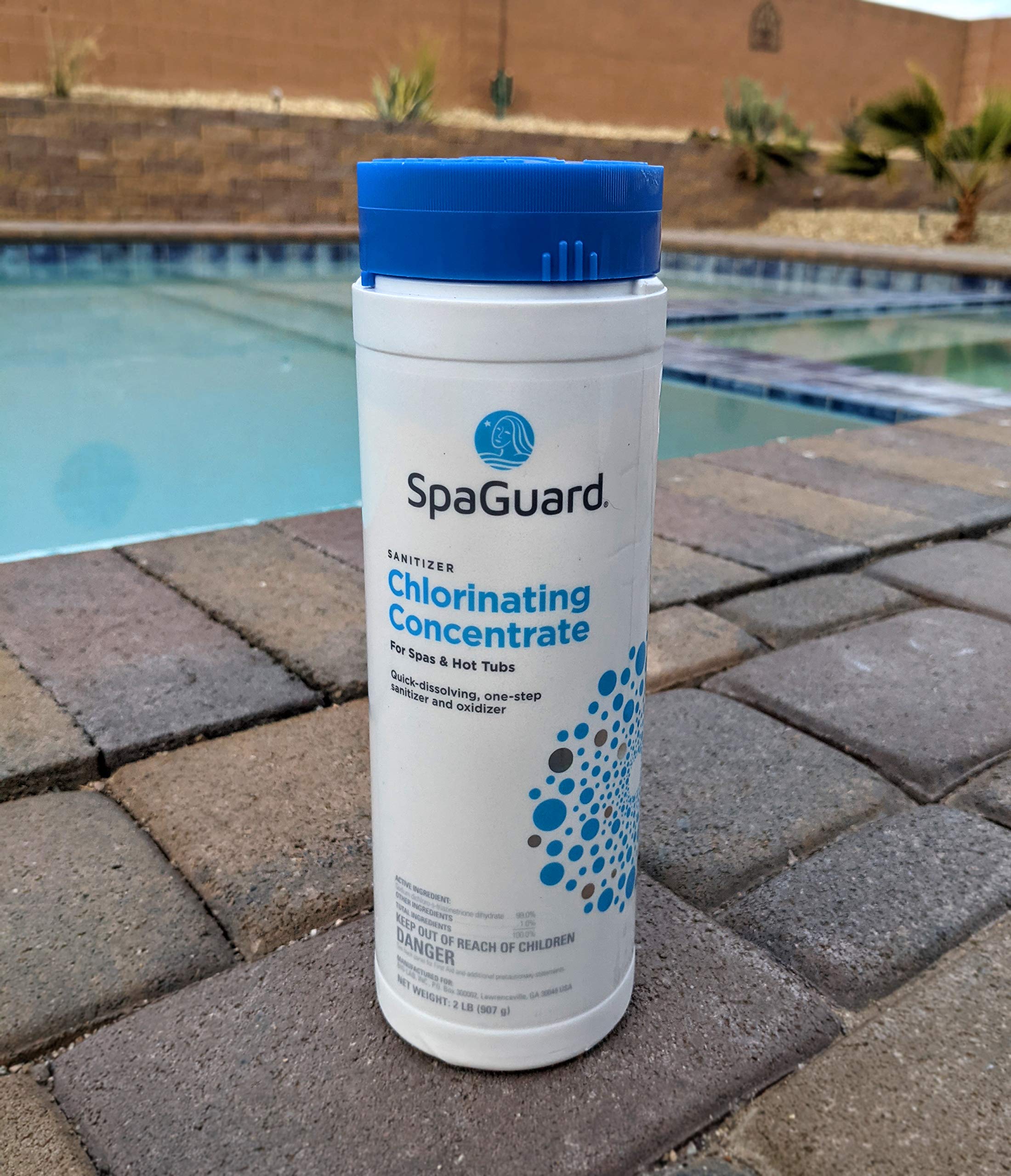 SpaGuard granules close-up texture for quick-dissolving action