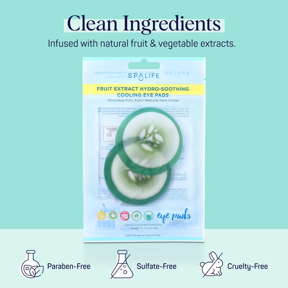 SpaLife etiqueta de ingredientes destacando extracto de pepino nutritivo