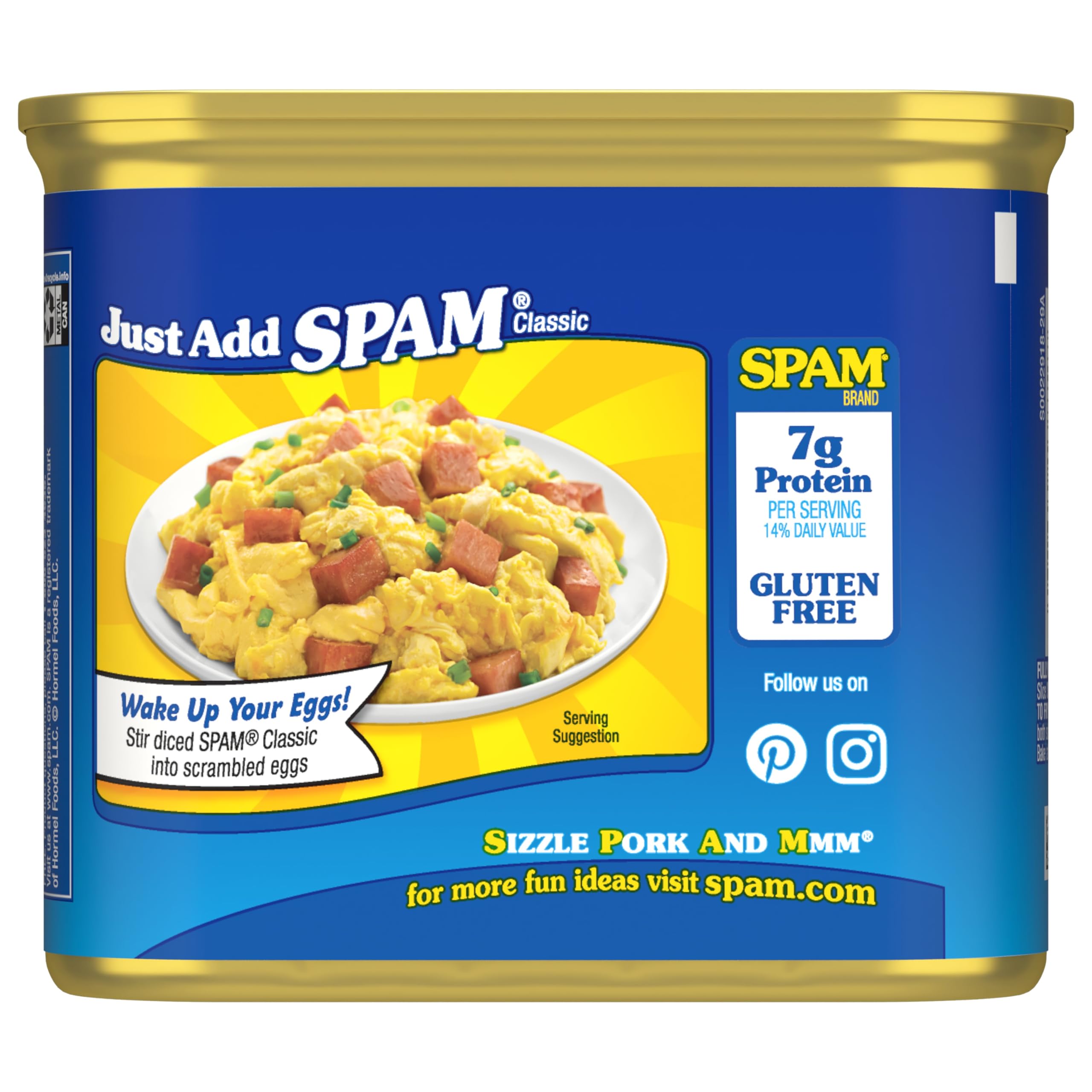 Sándwich con SPAM en capas, SPAM añade proteína rápida y sabrosa