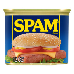 Primer plano de textura de SPAM cocido, SPAM muestra jugosidad y firmeza