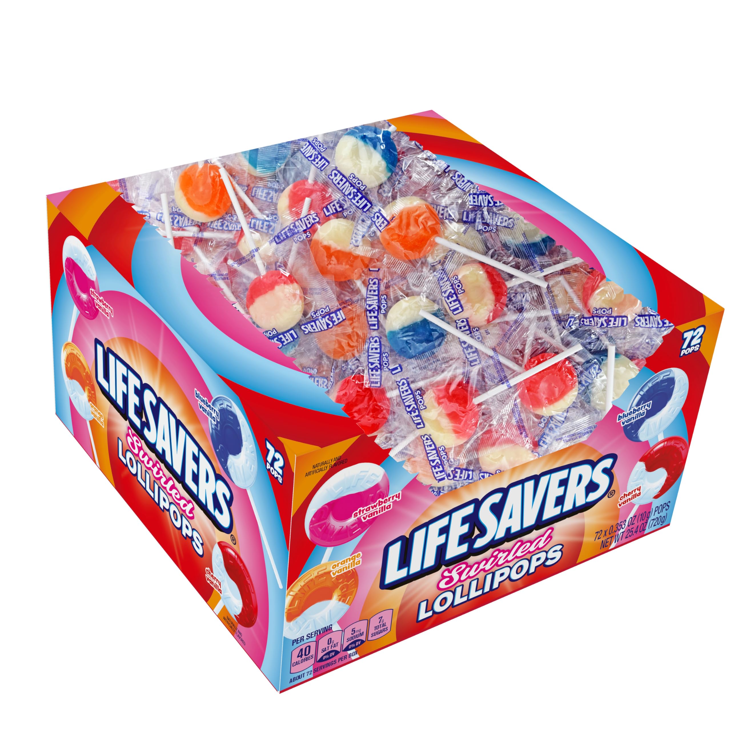 Spangler Life Savers montón de paletas surtidas, atención visual y variedad