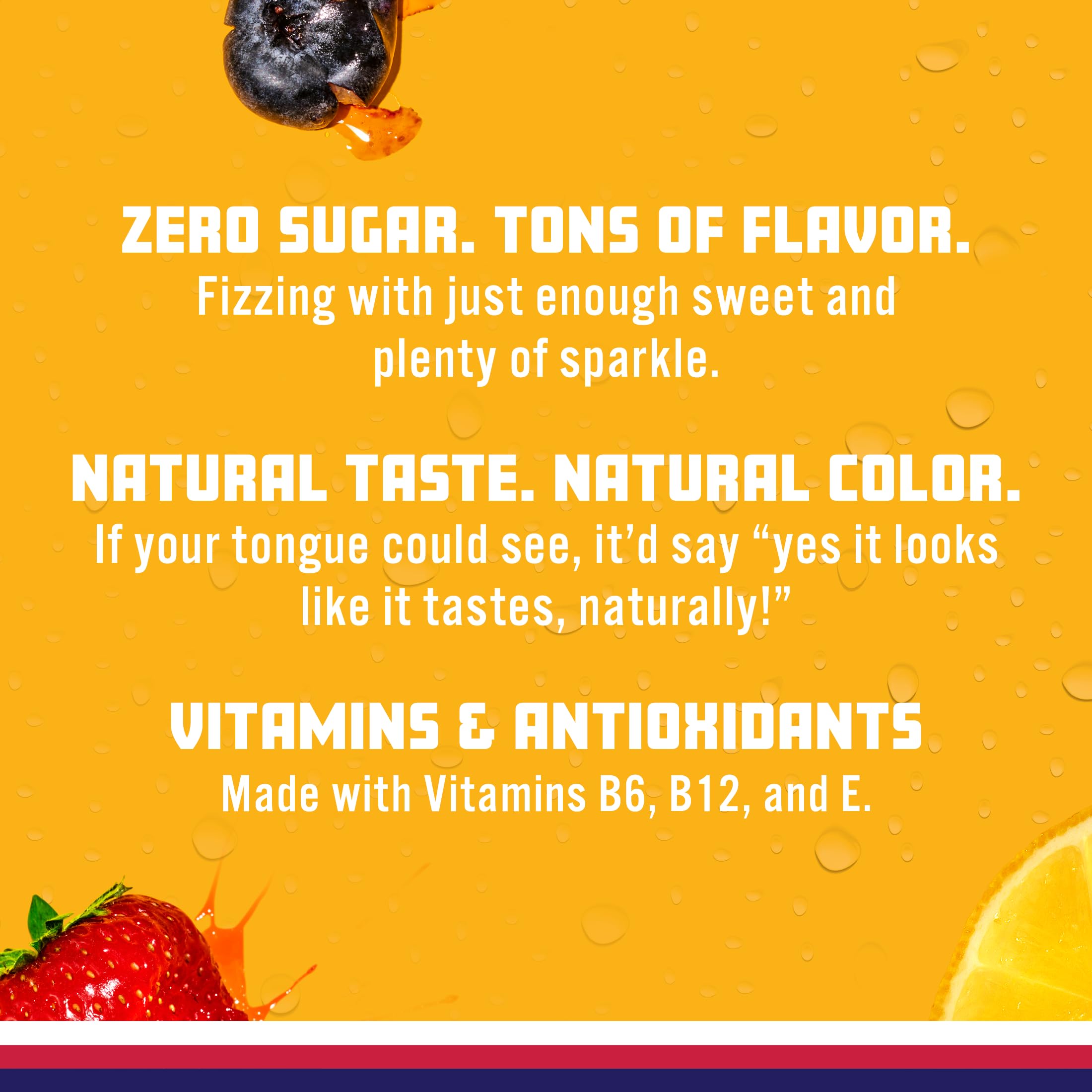 Sparkling Ice junto a regla para comparar tamaño de 17 fl oz claramente