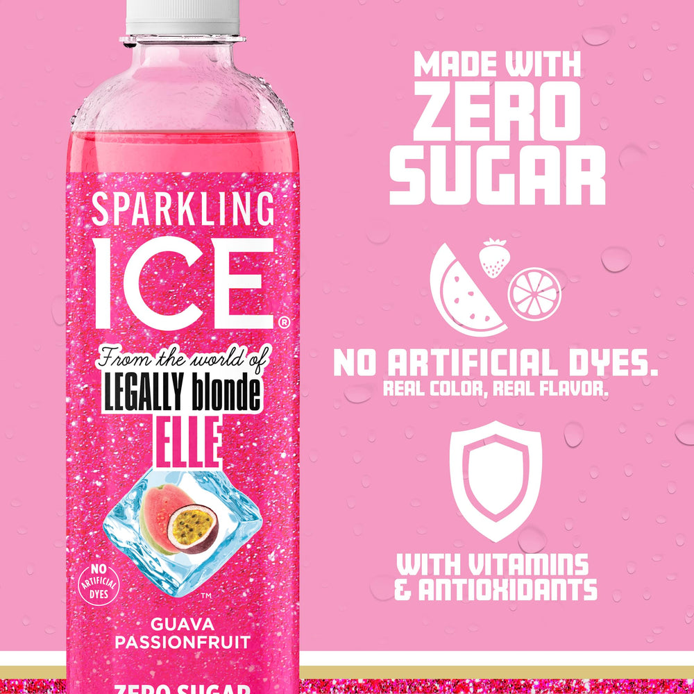 Sparkling Ice botella en mano tamaño 17 fl oz práctico para llevar y consumir frío
