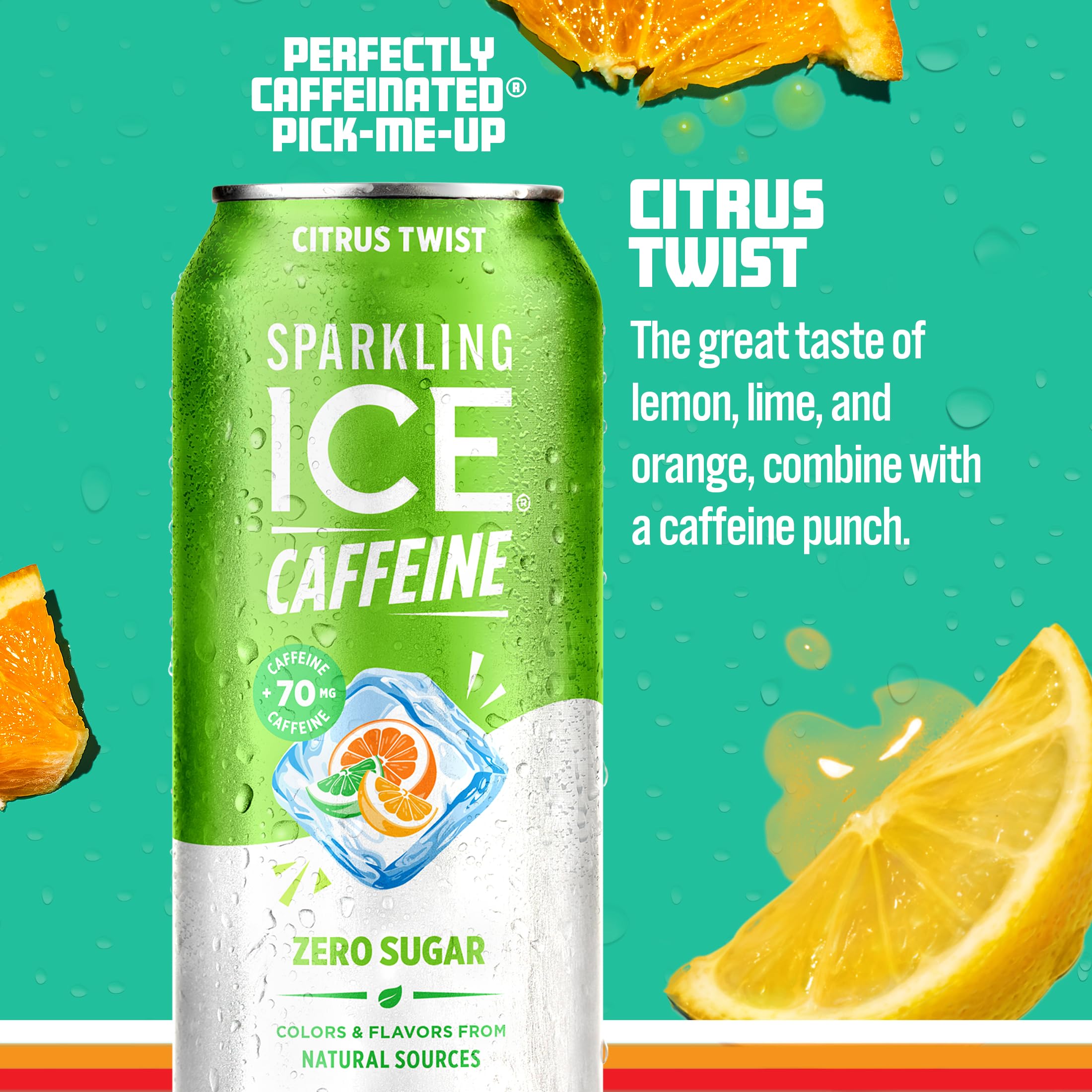 Sparkling Ice primer plano de burbujas y textura, realza sabor y frescura