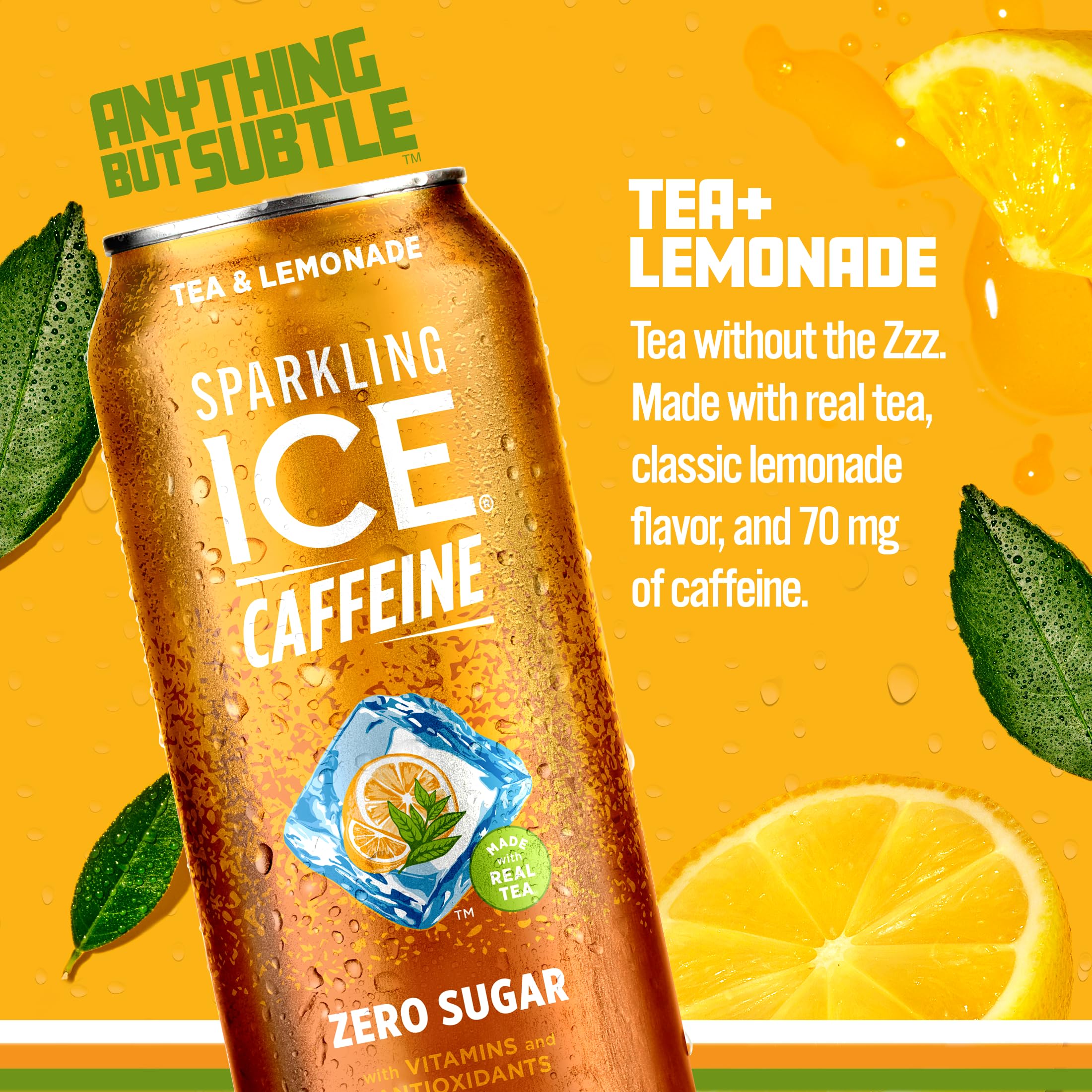 Sparkling Ice detalle de lata y textura de burbujas, atractivo visual