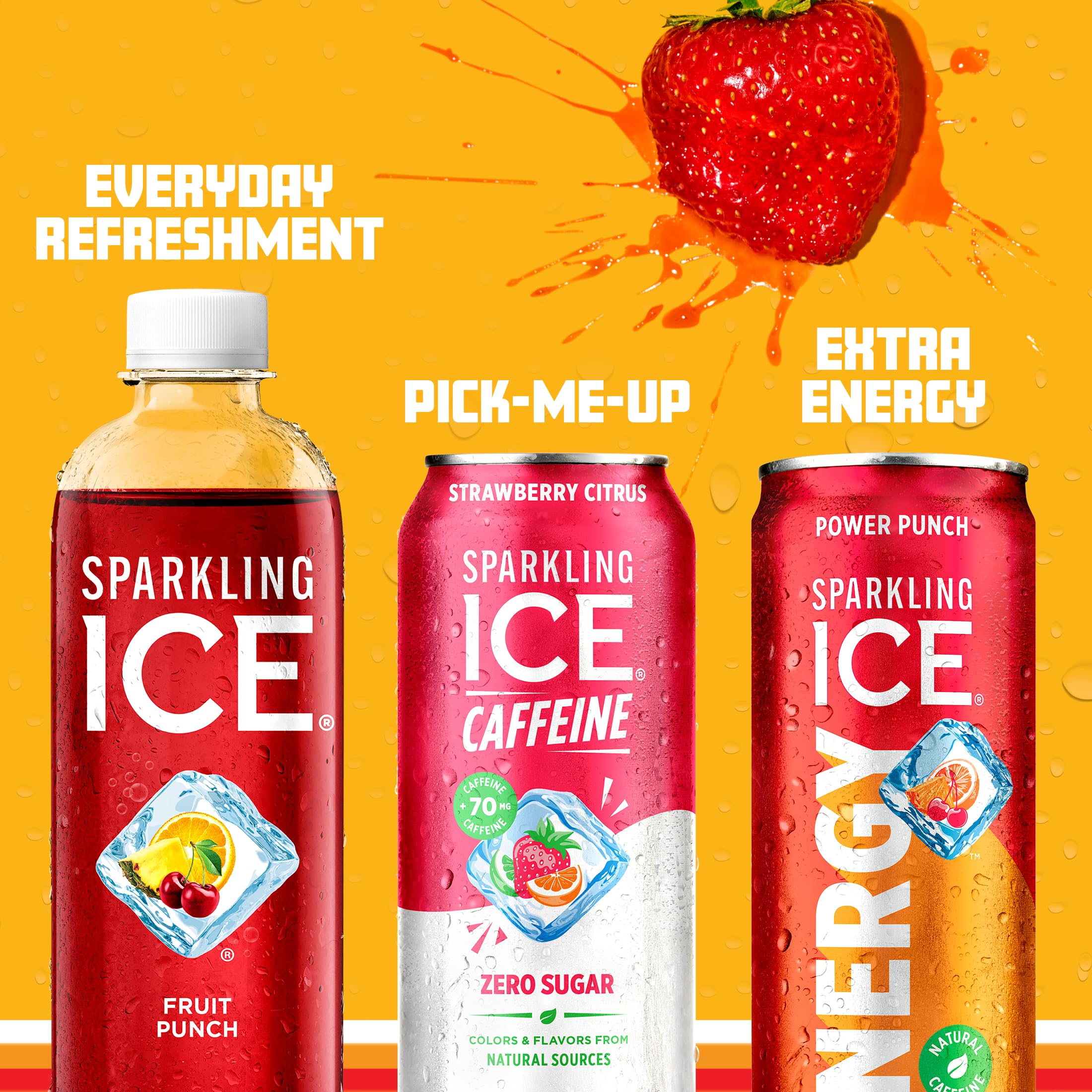 Sparkling Ice pack de 12 latas en refrigerador, almacenamiento fácil