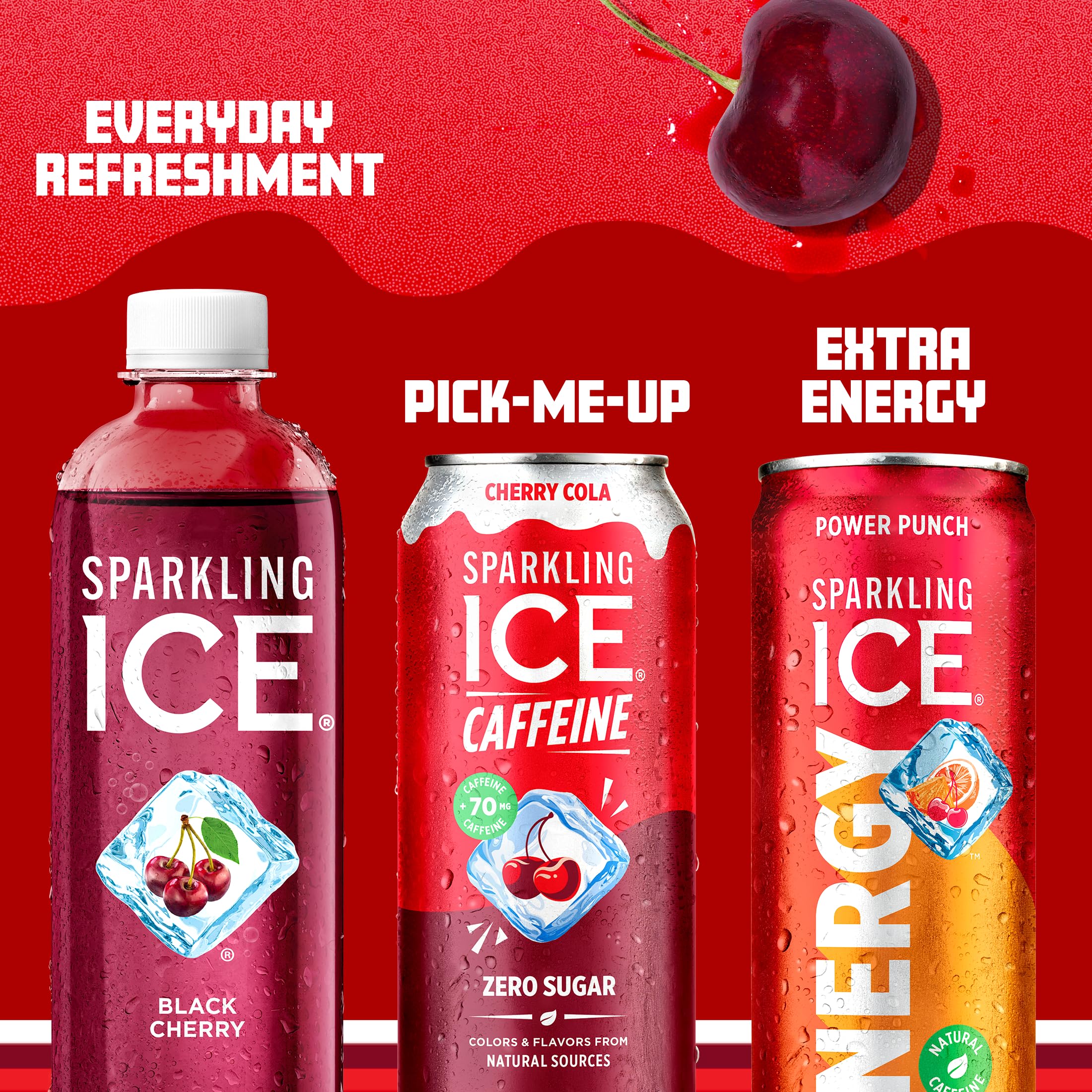 Sparkling Ice detalle de etiqueta con vitaminas y ingredientes, transparencia nutricional