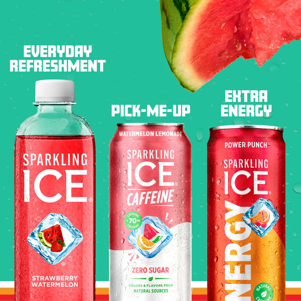 Sparkling Ice etiqueta con vitaminas e ingredientes claros y beneficios