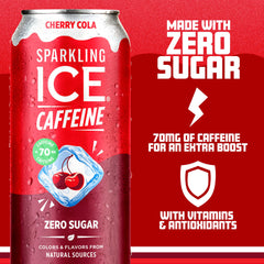 Sparkling Ice lata abierta sobre hielo, bebida fría lista para beber y energizar