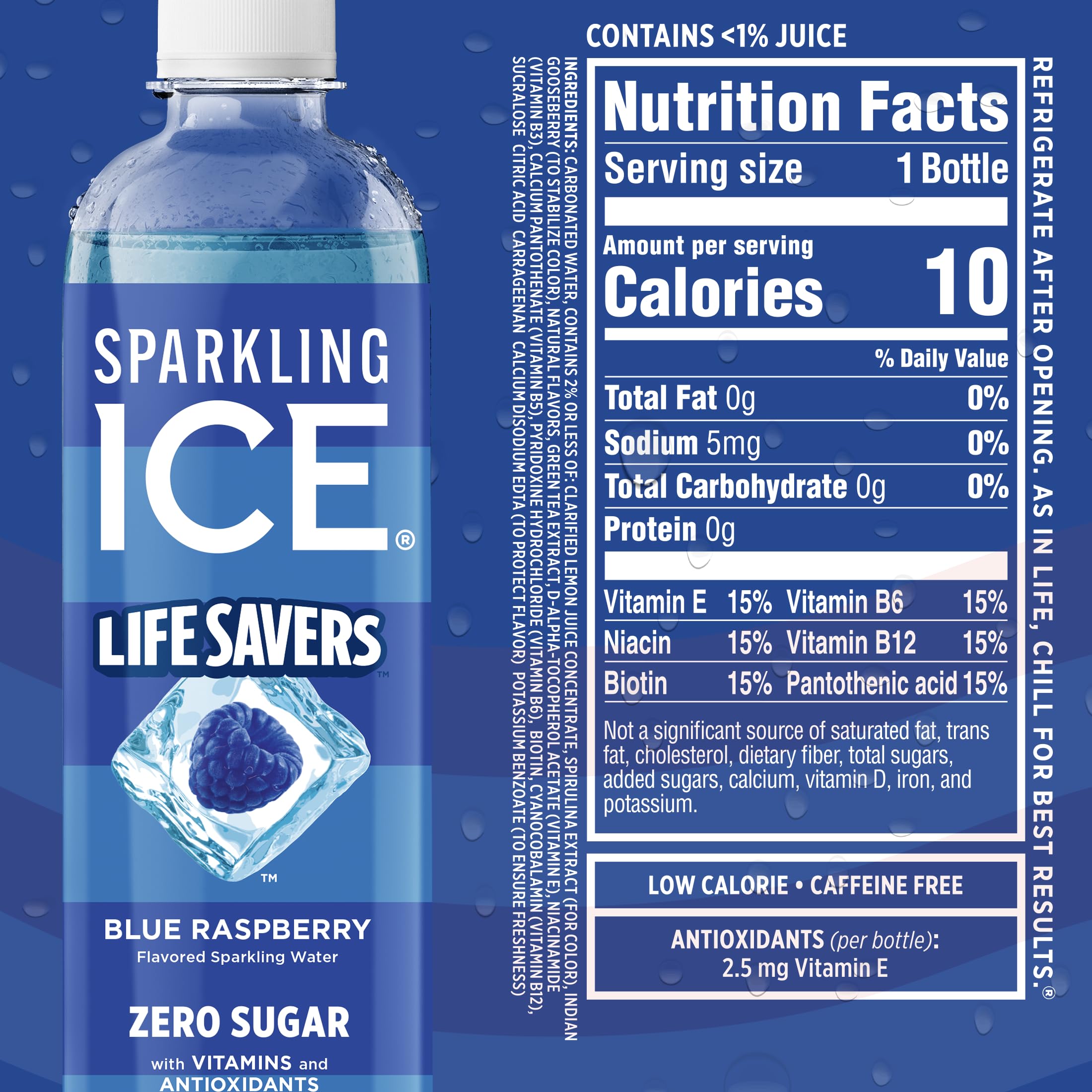 Sparkling Ice pack de 12 cajas listo para entrega y almacenaje cómodo