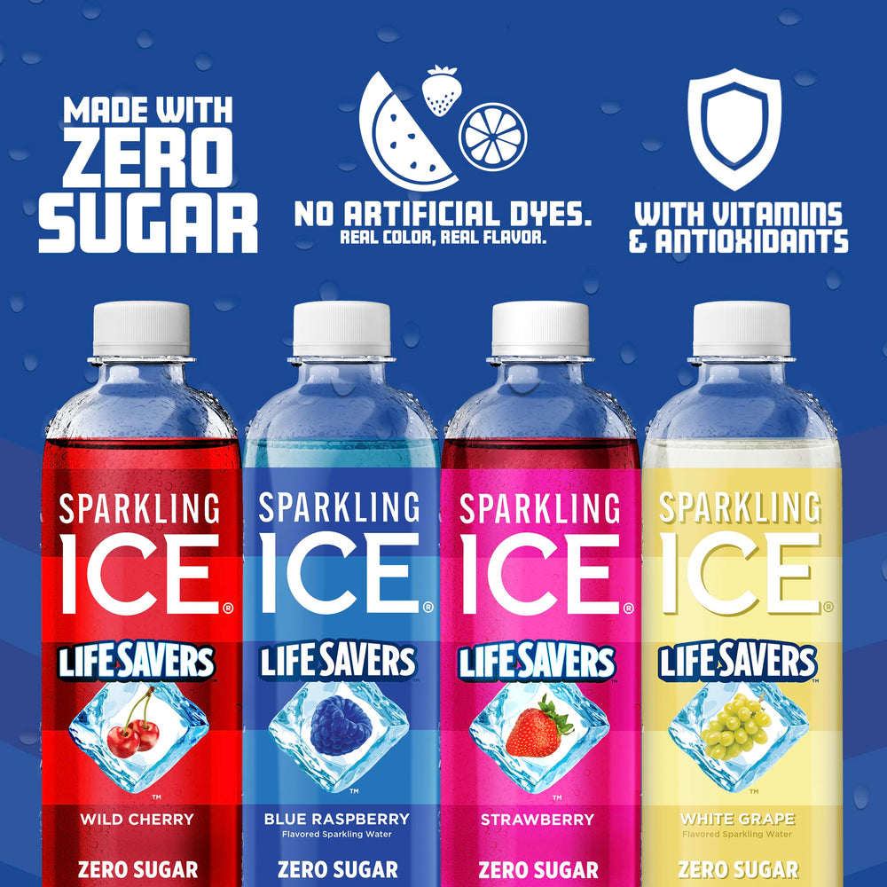 Sparkling Ice burbujeo y textura gaseosa que resalta sabor refrescante
