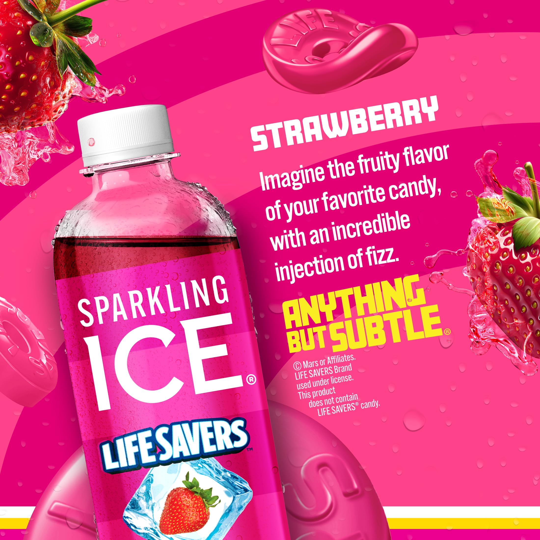 Sparkling Ice detalle de etiqueta con vitaminas y sin colorantes para tranquilidad
