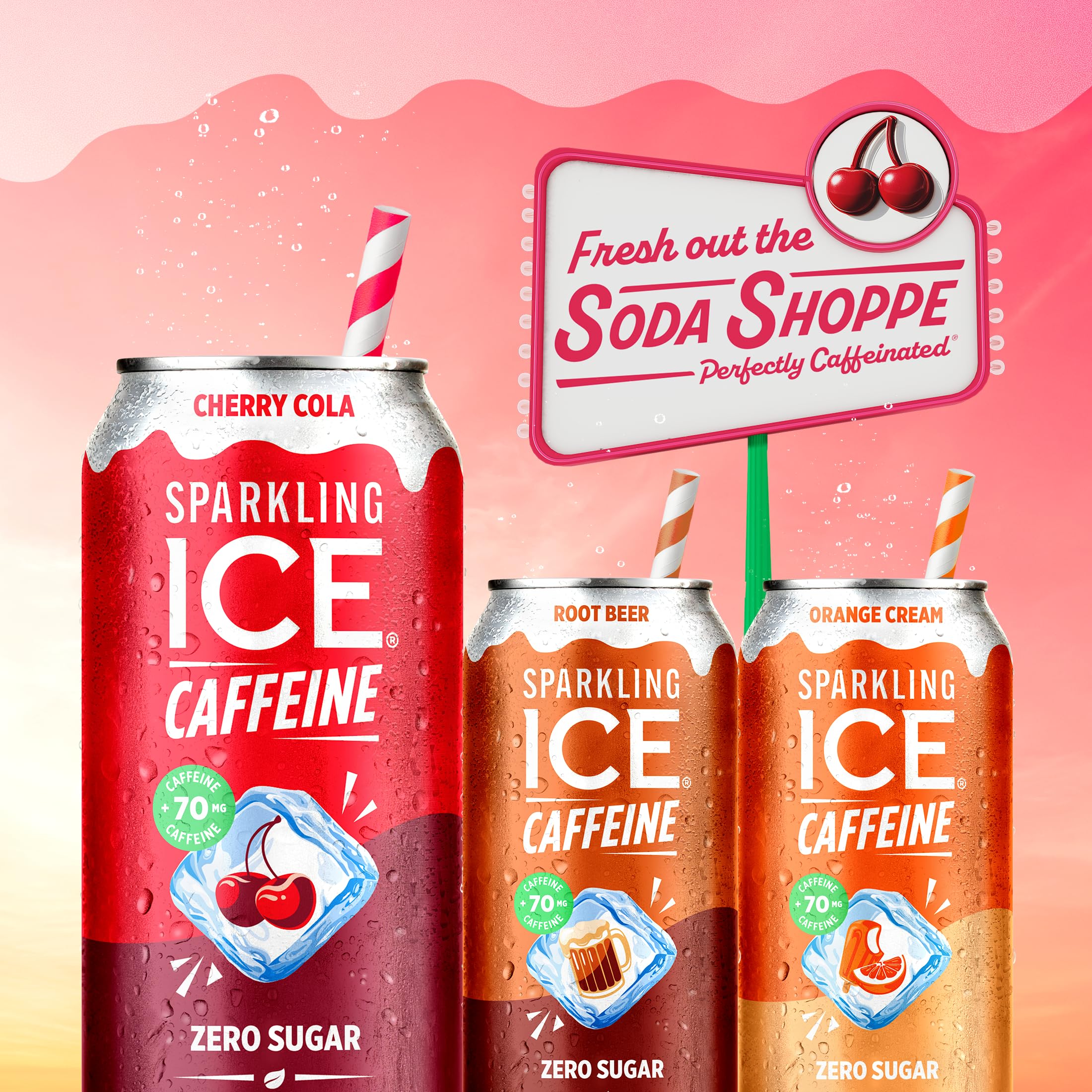 Sparkling Ice paquete de 12 latas en caja, suministro conveniente para eventos