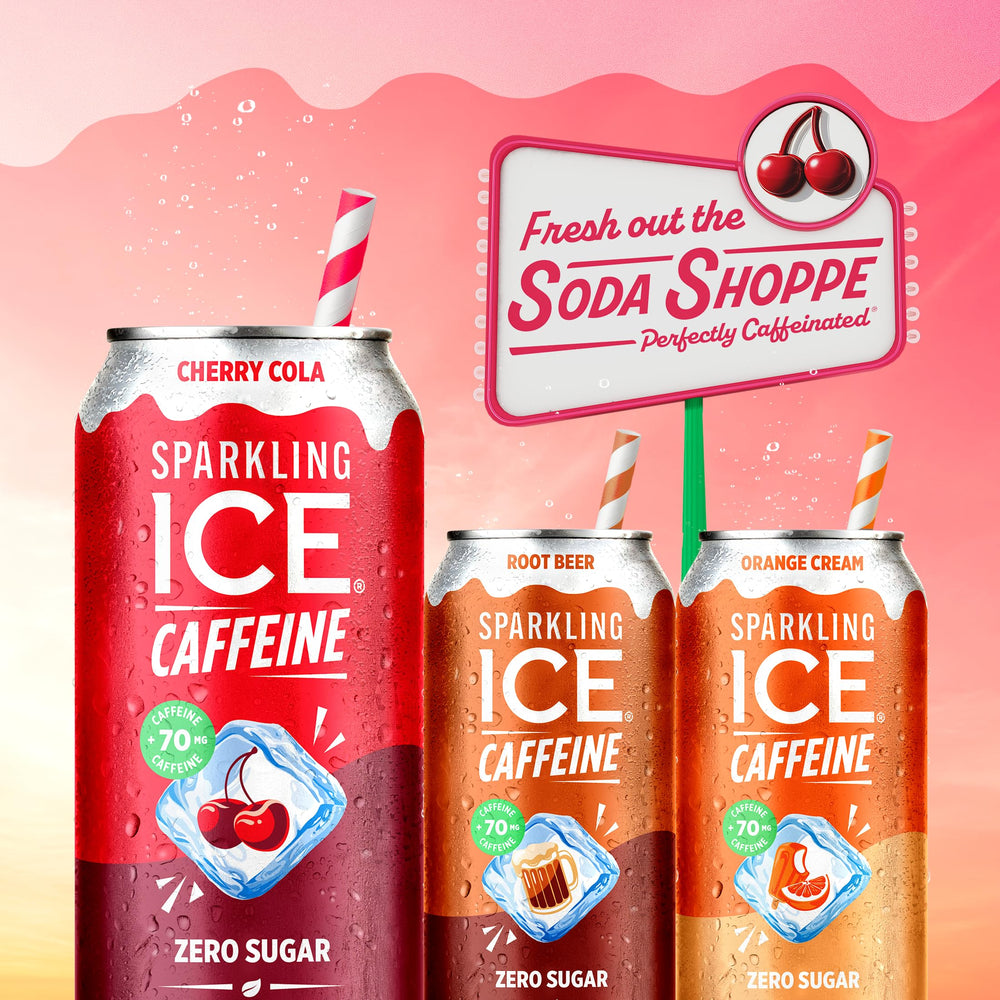 Sparkling Ice paquete de 12 latas en caja, suministro conveniente para eventos