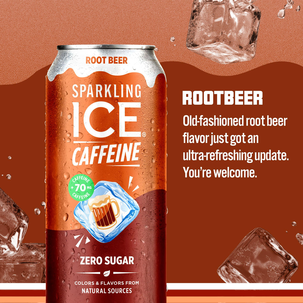 Sparkling Ice lata abierta con burbujas visibles, indica frescura inmediata