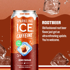 Sparkling Ice lata abierta con burbujas visibles, indica frescura inmediata
