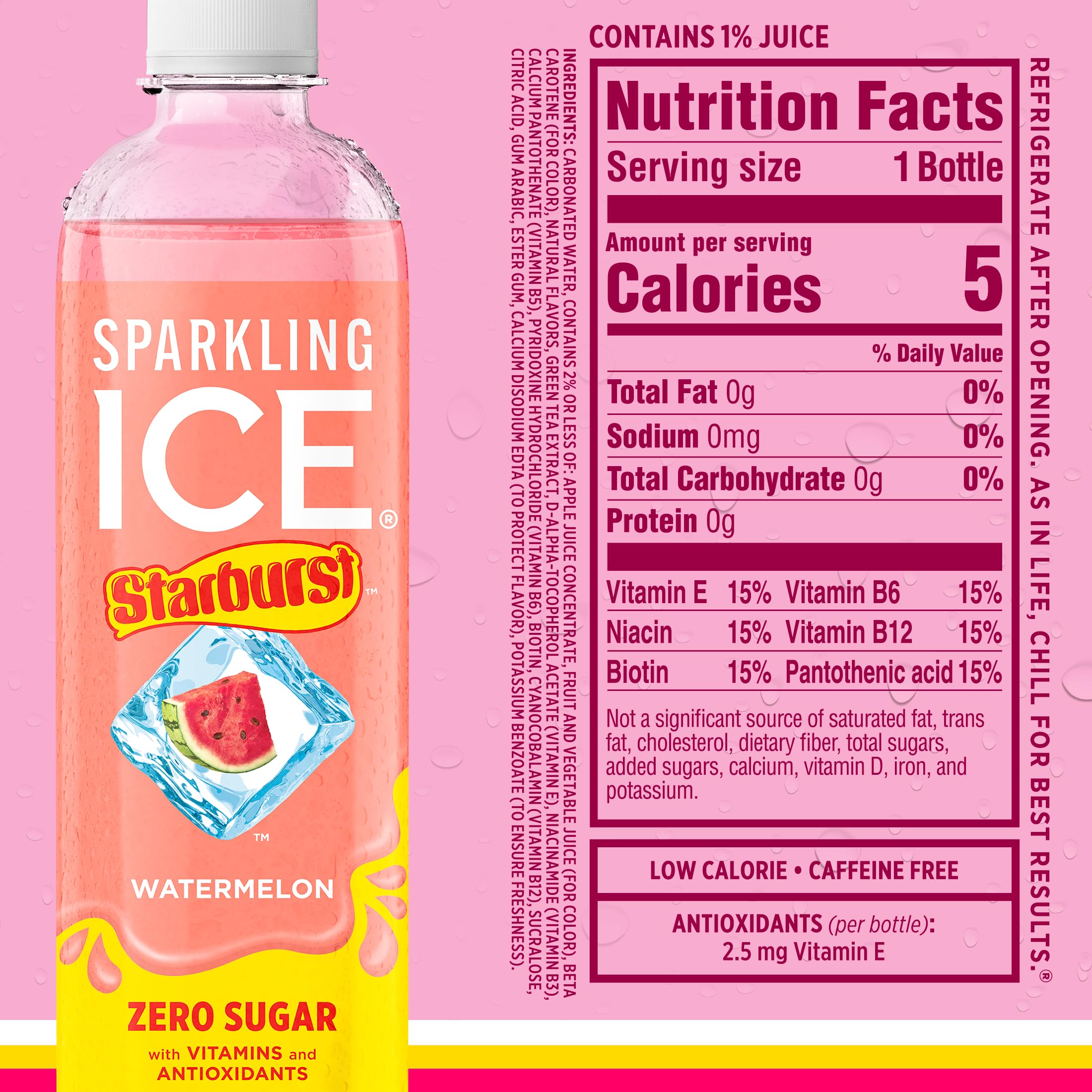 Sparkling Ice botellas en mesa de fiesta mostrando uso social
