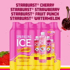 Sparkling Ice primer plano del cuello y tapa, destaca cierre práctico
