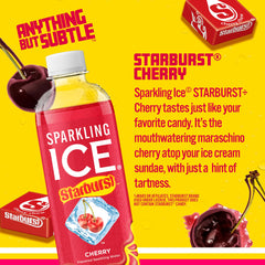 Detalle de burbujas y color de Sparkling Ice que realza sabor intenso
