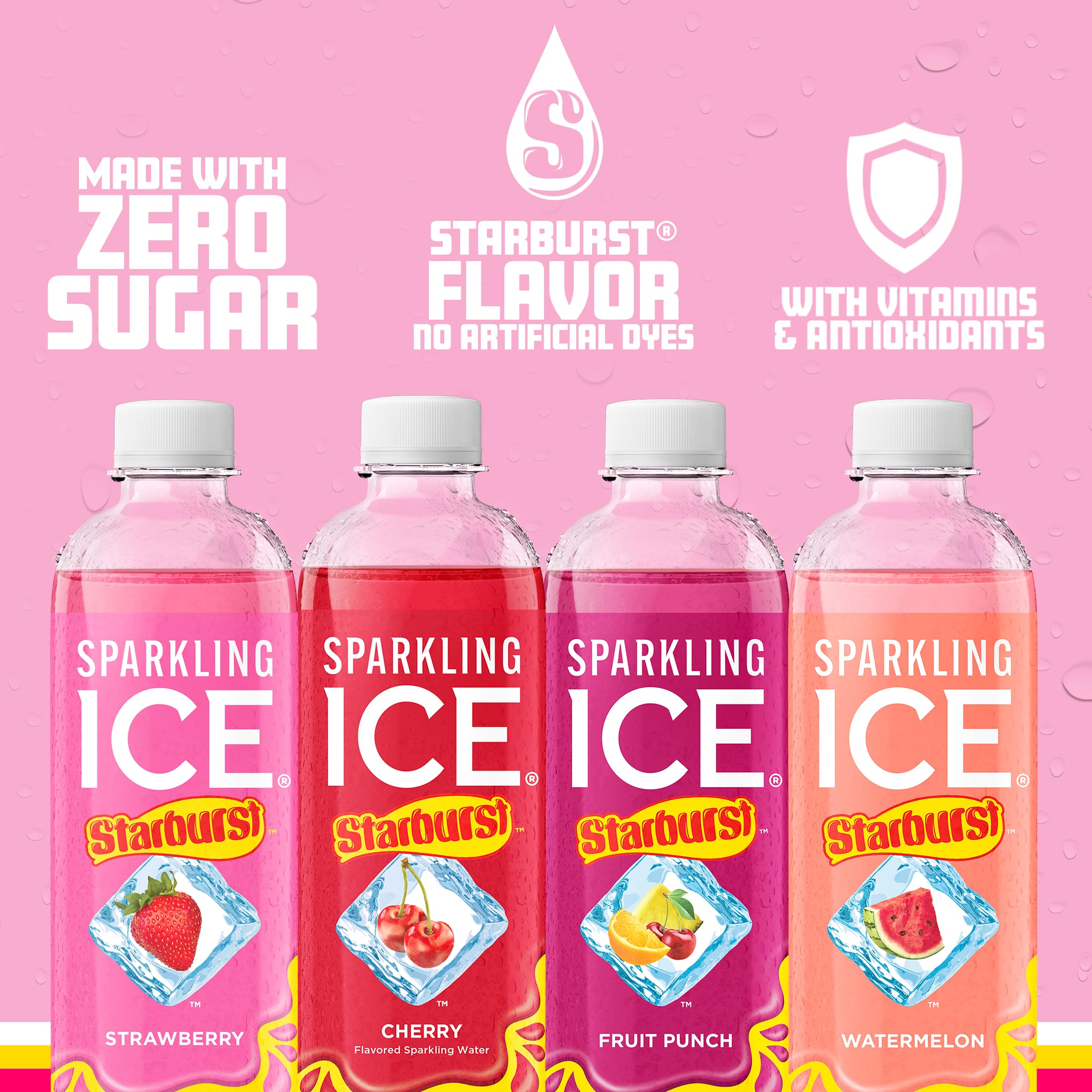 Sparkling Ice burbujas en bebida mostrando textura refrescante y efervescencia