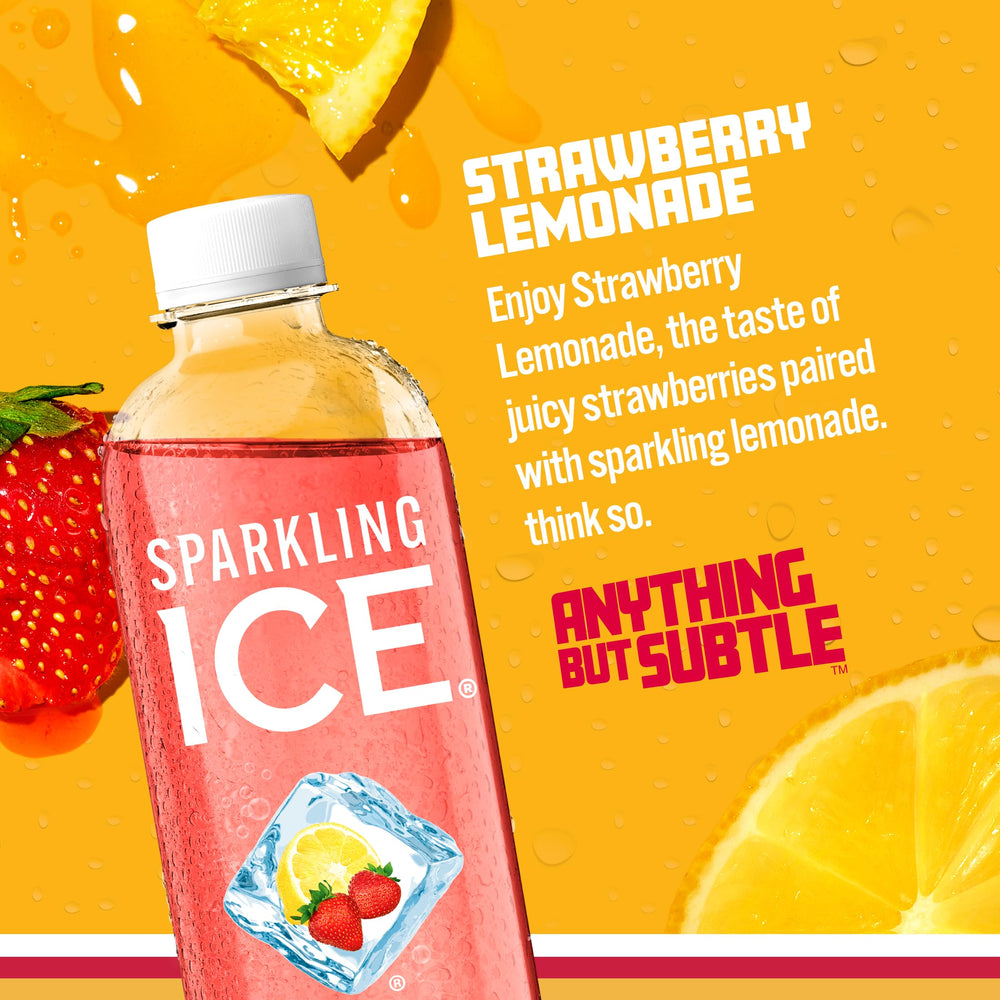Sparkling Ice burbujeo y textura efervescente que realza el sabor