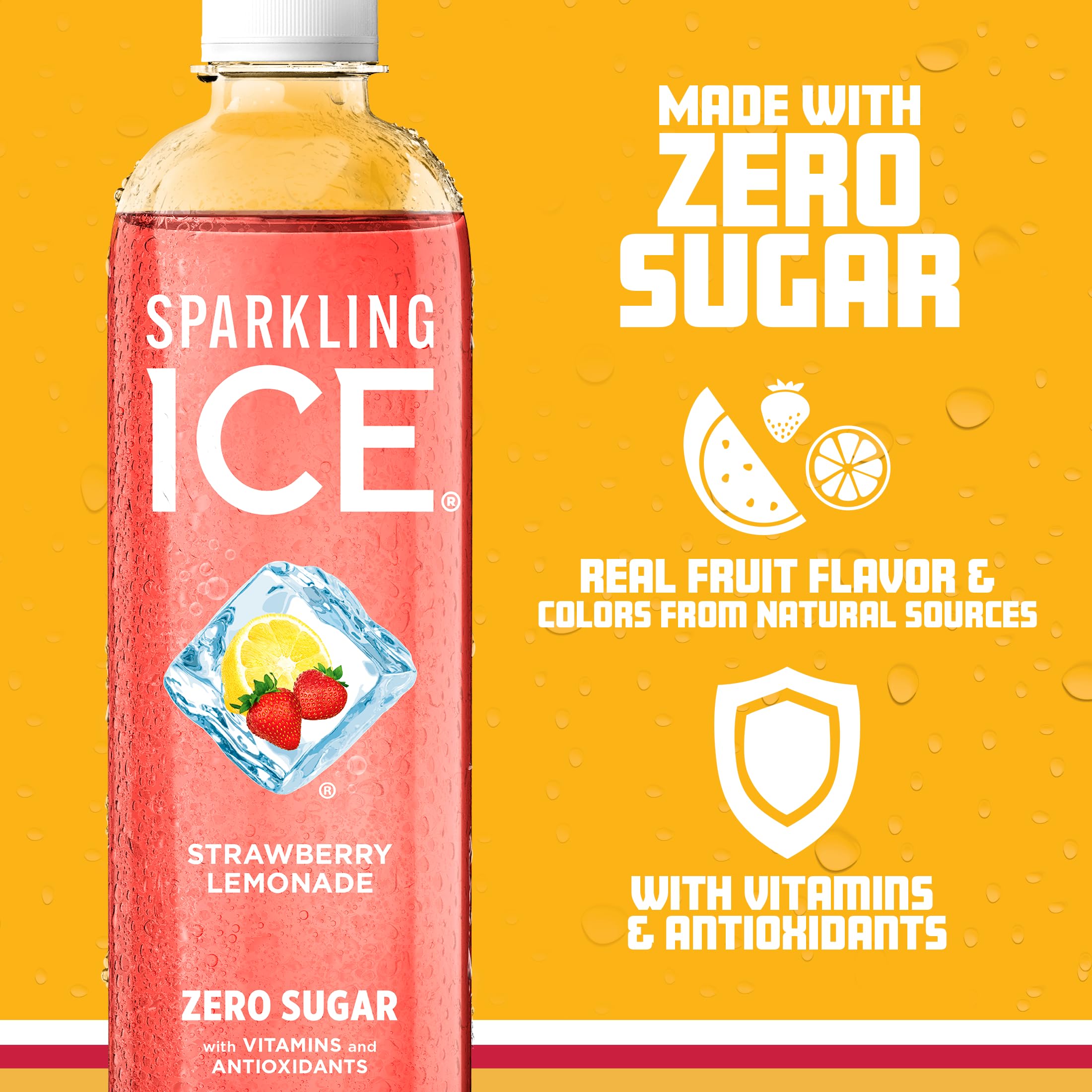 Sparkling Ice servido en copa como mocktail ideal para reuniones