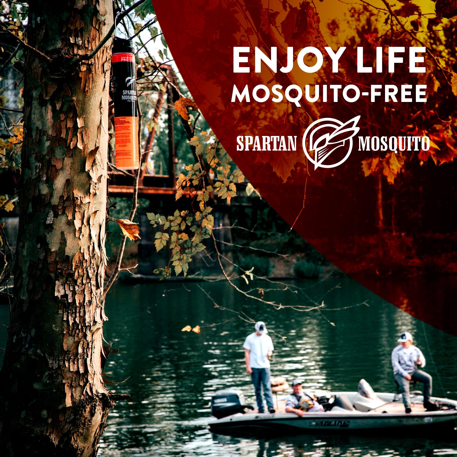 SPARTAN MOSQUITO in backyard patio scene offering comfortable outdoor time