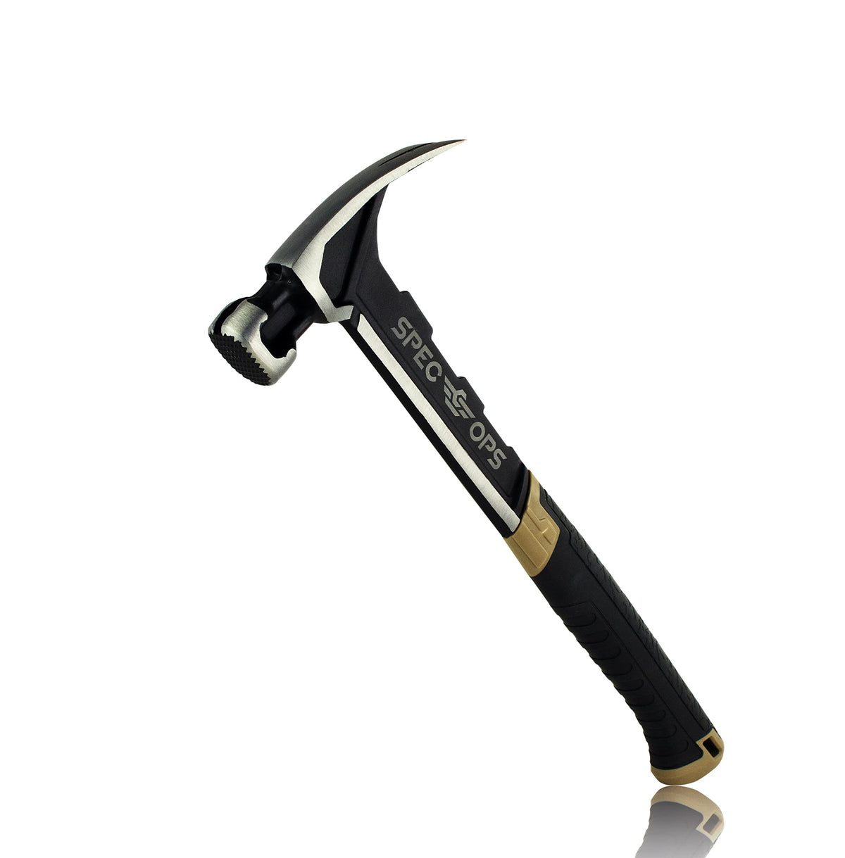 Spec Ops martillo frontal mostrando cabeza y balance para golpes precisos