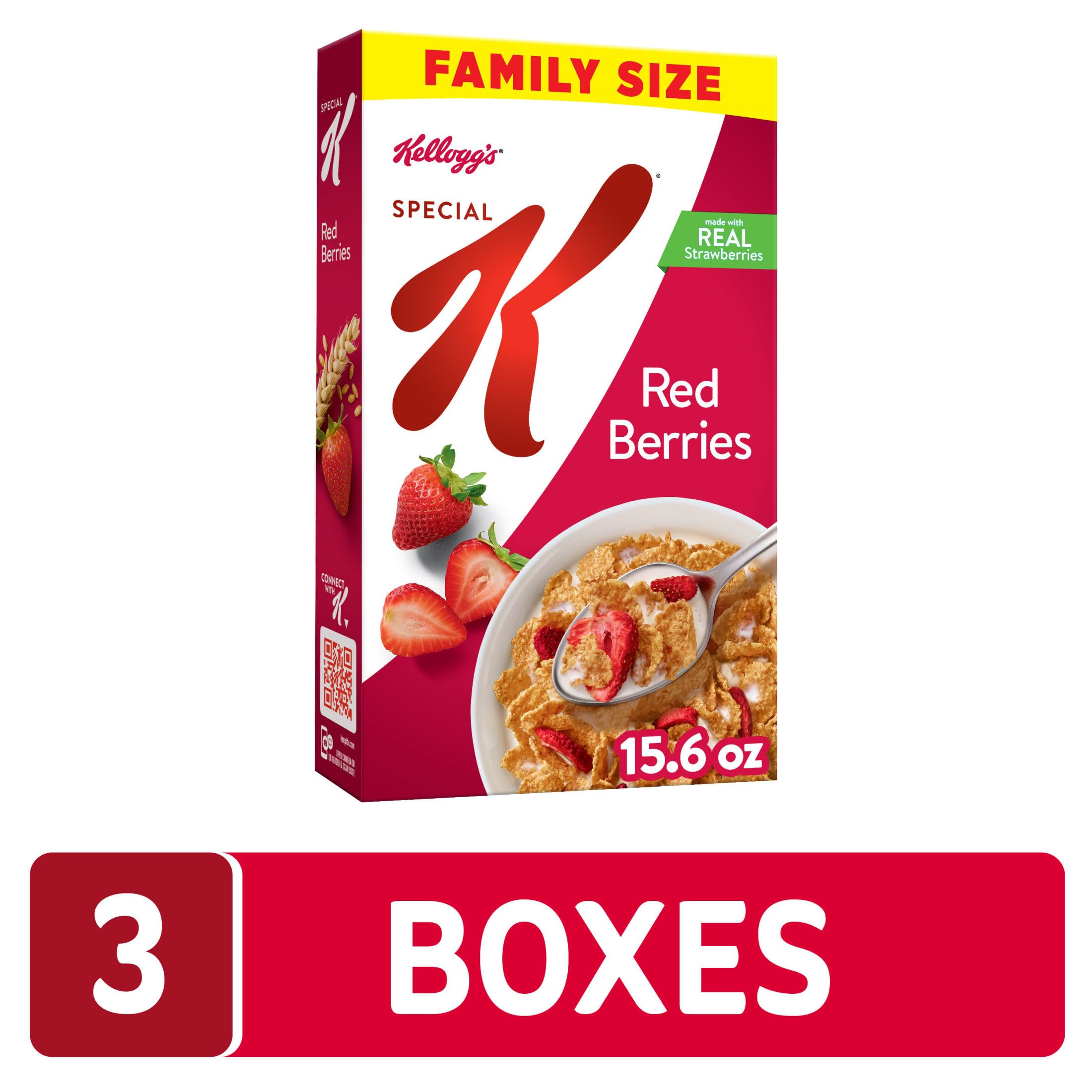 Kellogg's Special K detalle de rodajas reales de fresa que añaden sabor natural