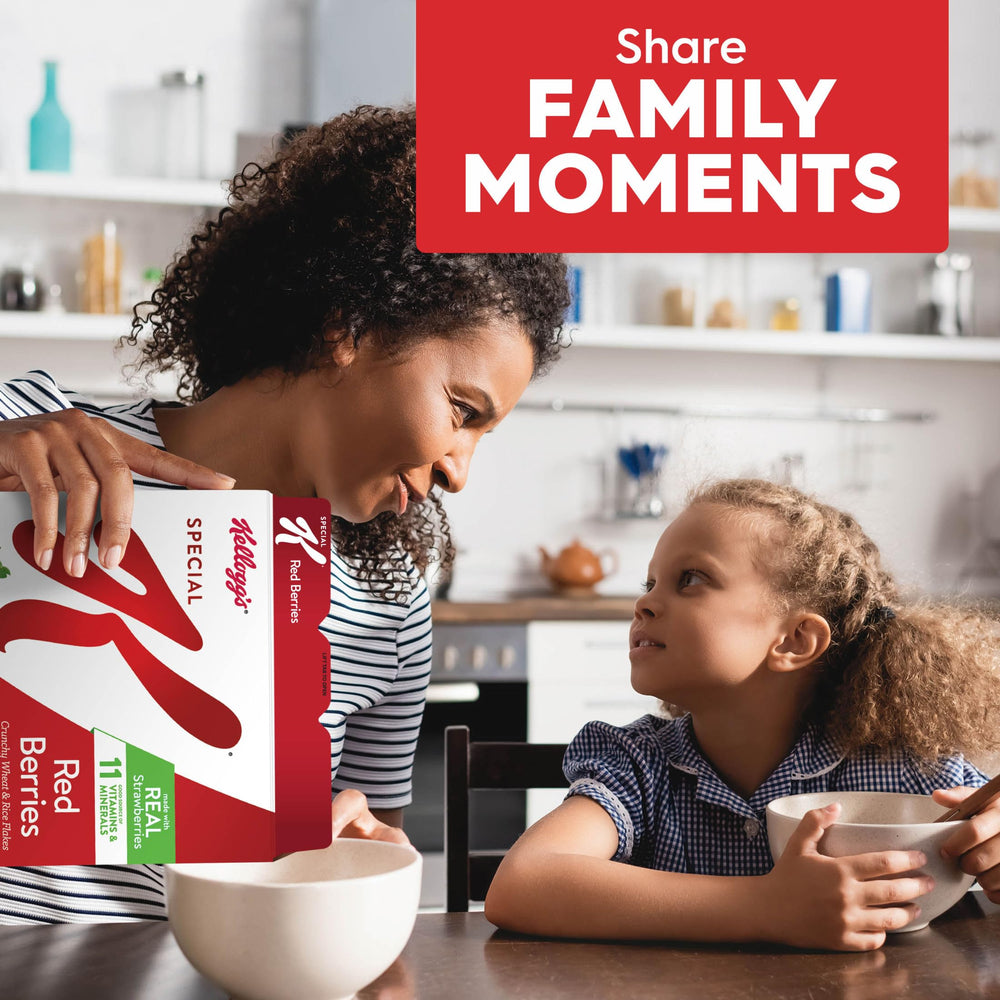 Kellogg's Special K tres cajas abiertas demostrando el contenido del pack familiar