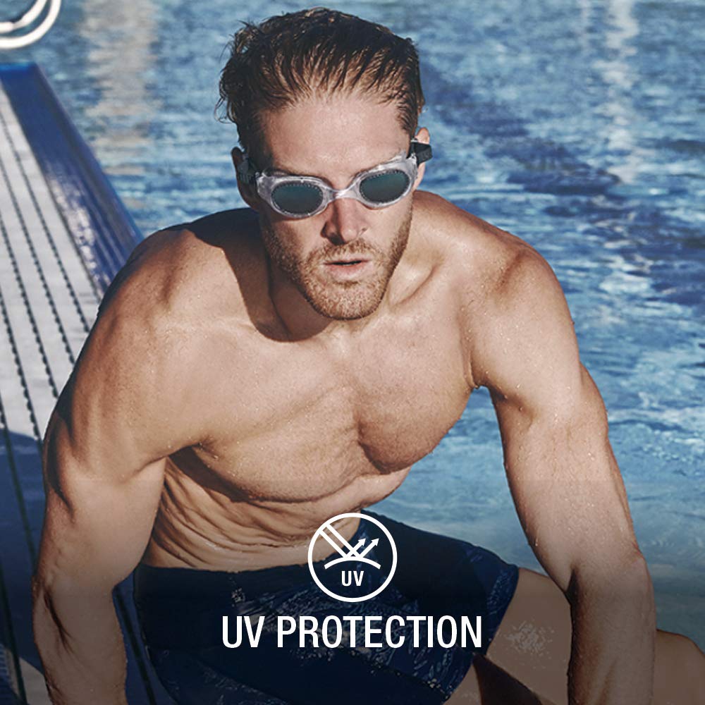 Speedo Hydrospex Classic quick-adjust clip close-up for simple in-pool tightening