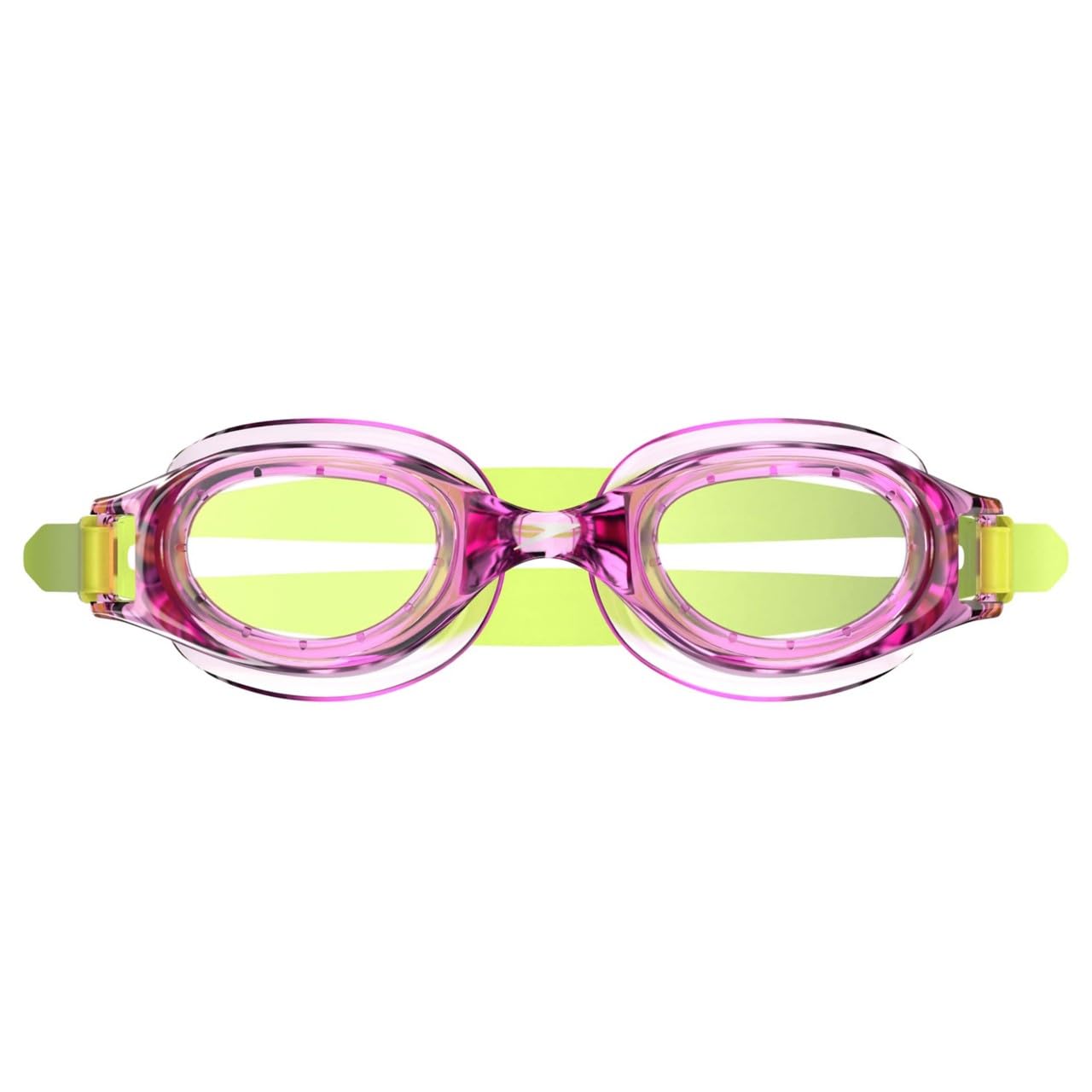 Speedo Hydrospex vista frontal rosa brillante, ajuste cómodo y protección UV