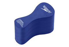 Speedo pull buoy frontal azul mostrando forma ergonómica y flotabilidad