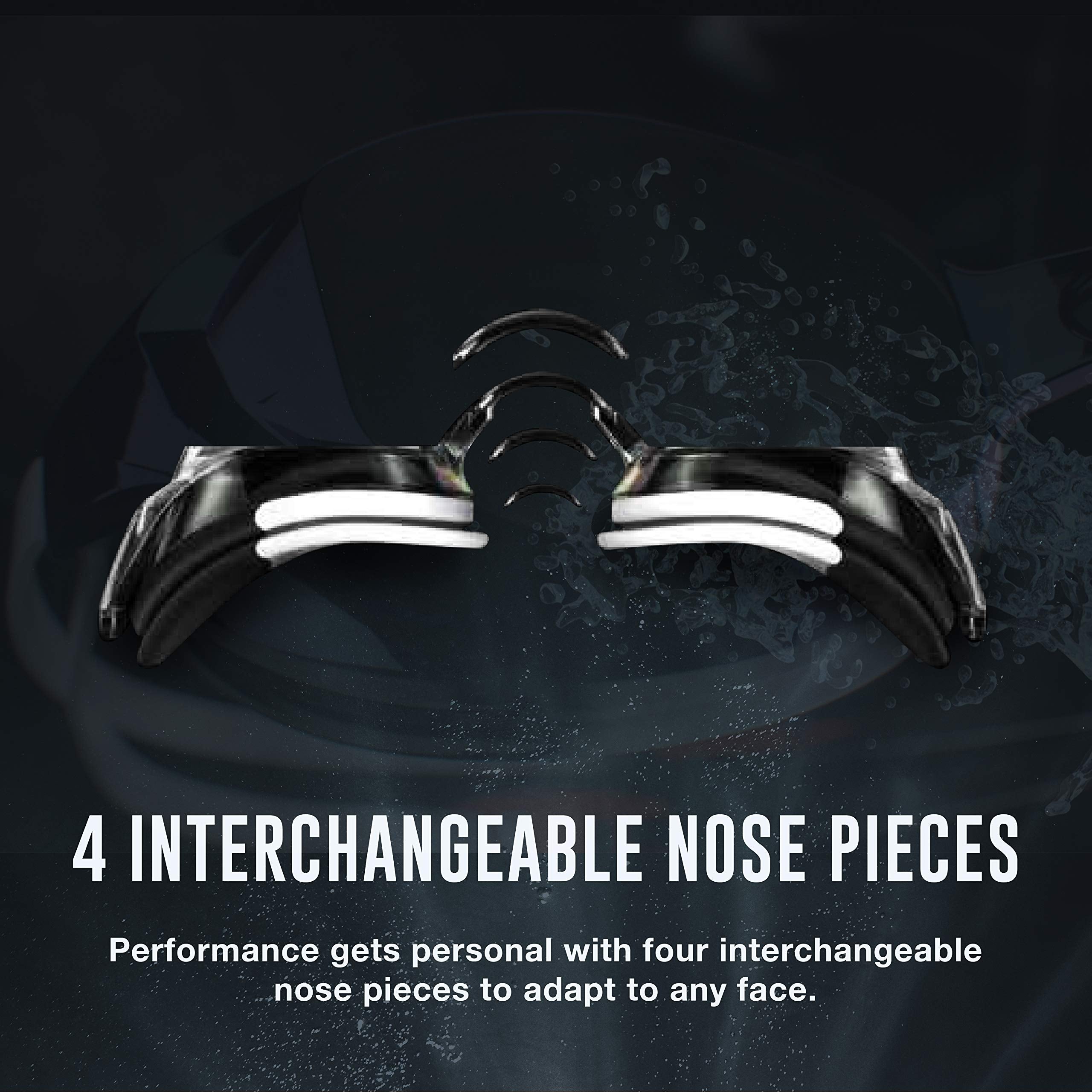 Swimmer wearing Speedo vanquisher in pool showing improved peripheral vision
