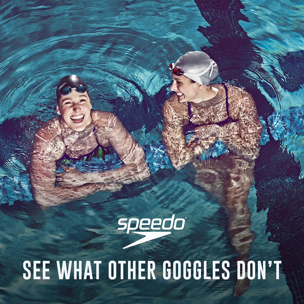 Speedo vanquisher packaging and label showing model details and features