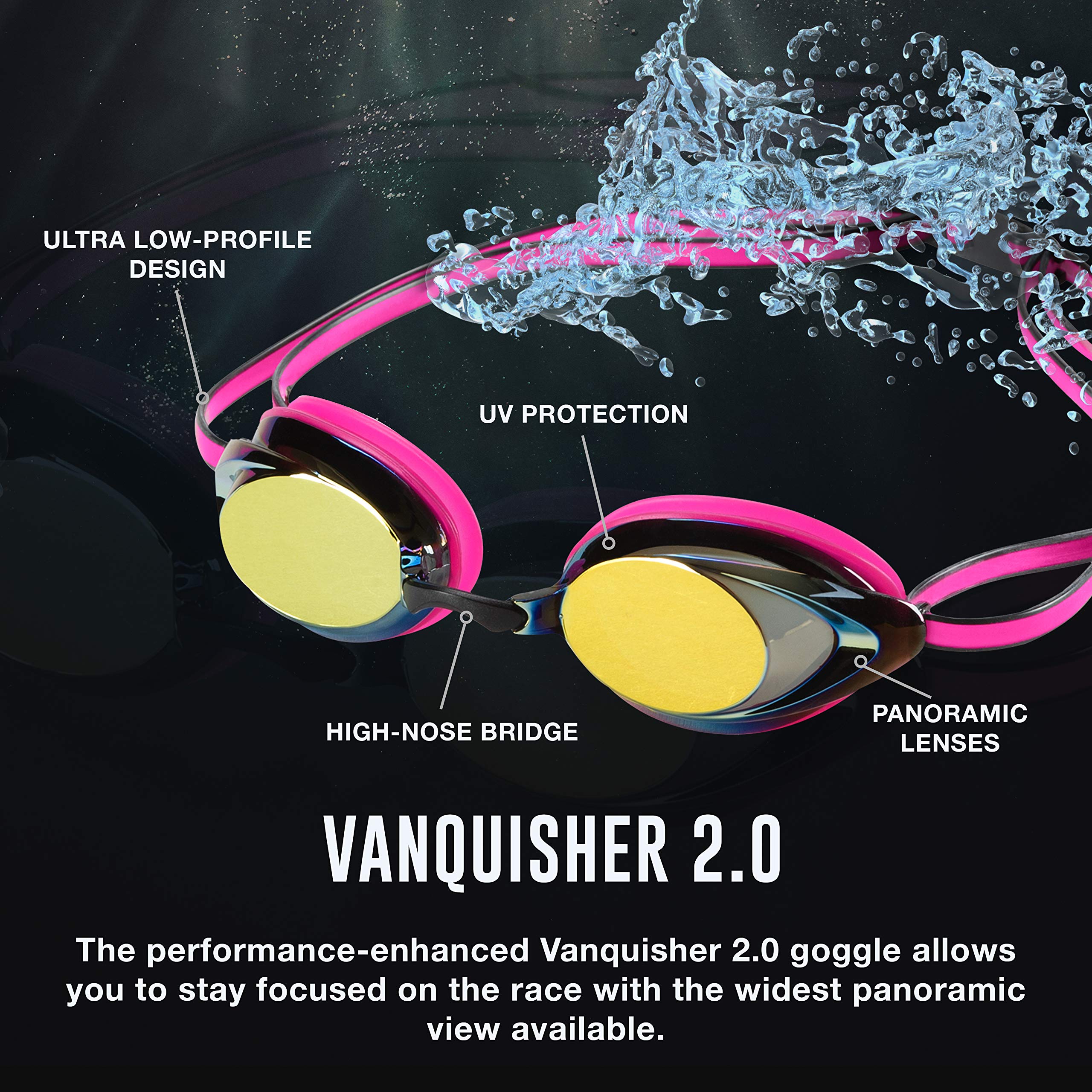 Hand holding Speedo vanquisher for scale showing compact, travel-friendly size