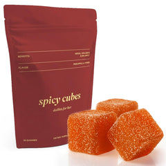 Spicy Cubes frente del empaque mostrando diseño premium y claridad de uso