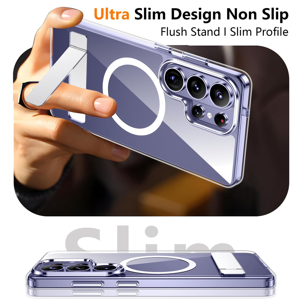 SPIDERCASE en videollamada con soporte estable y manos libres
