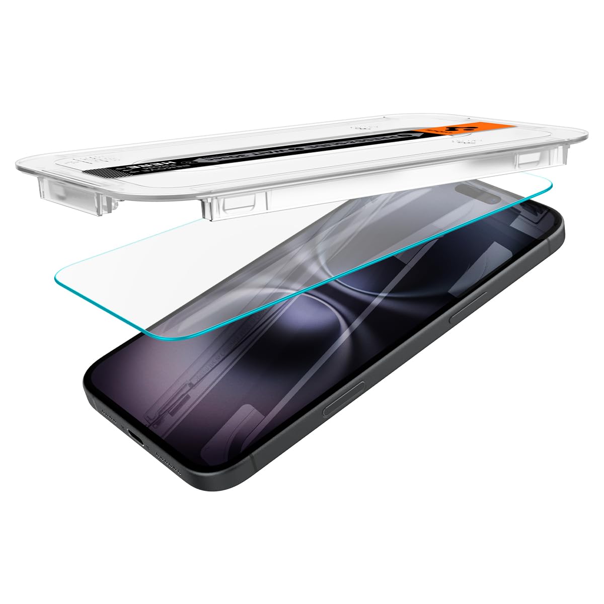 Spigen GlasTR estilo de vida con teléfono protegido y pantalla nítida