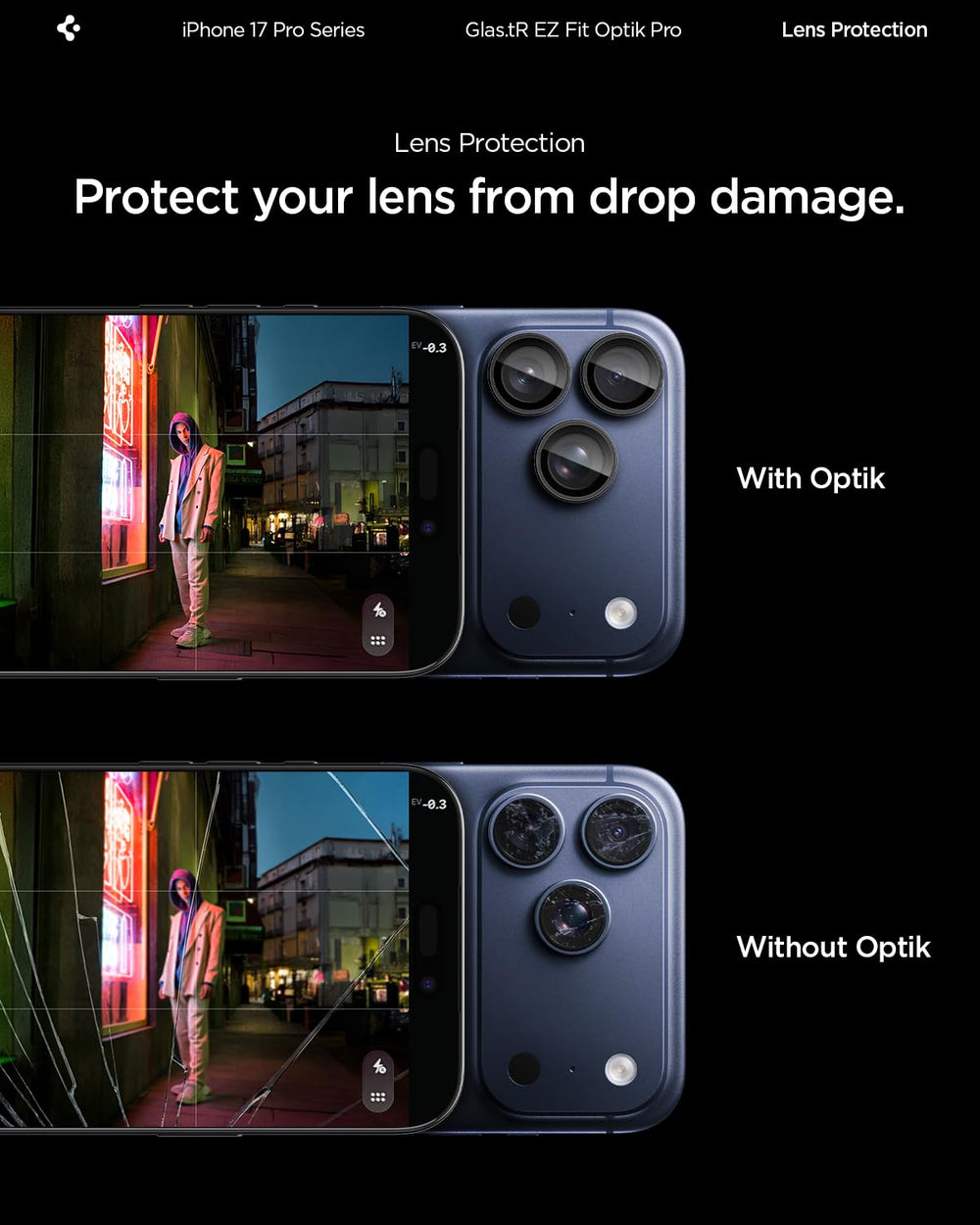 Spigen contenido del paquete con protectores, bandejas, adhesivos y paño de microfibra