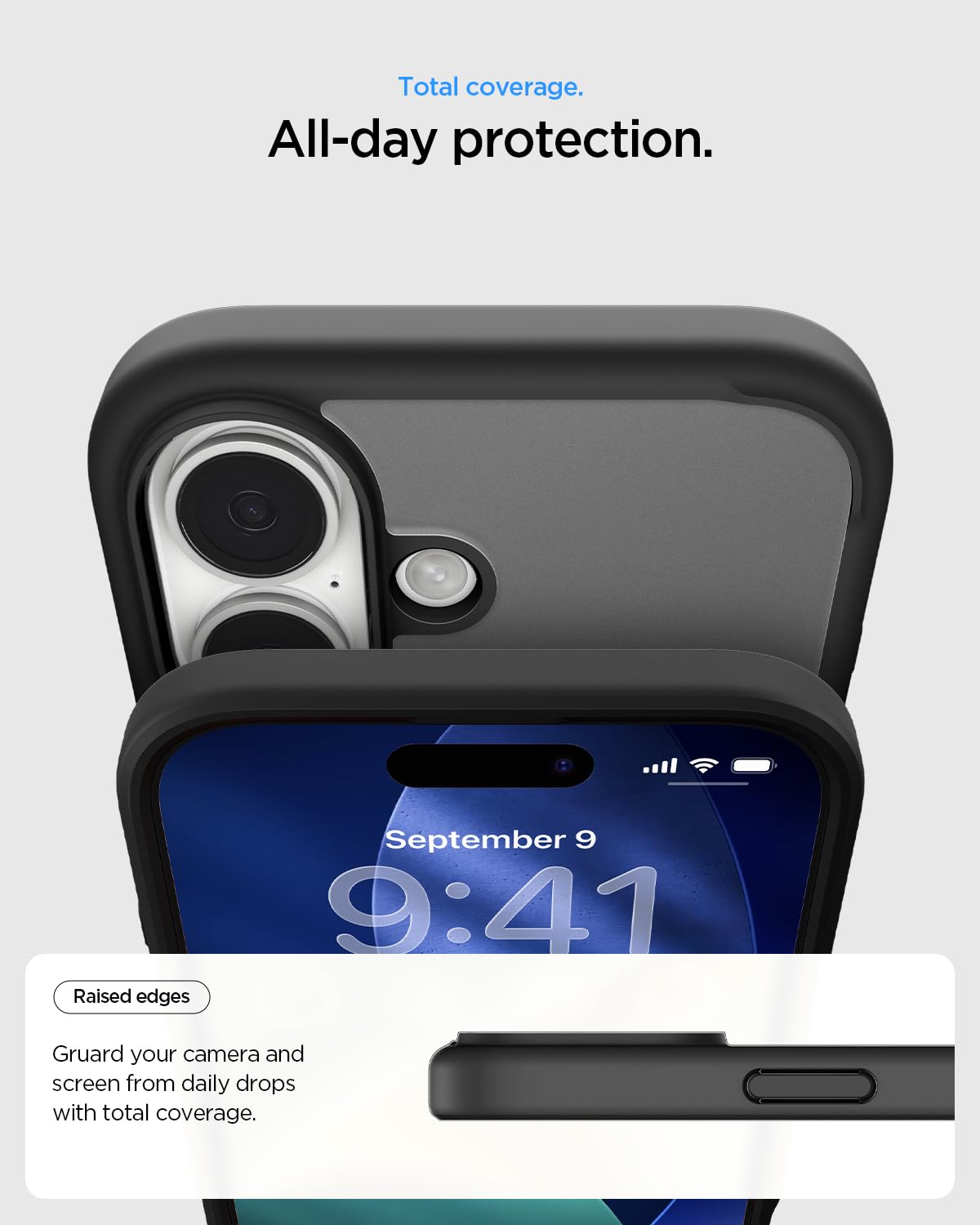 Spigen funda conectada a accesorio MagSafe demostrando compatibilidad