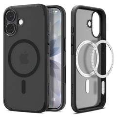 Spigen funda frontal Frost Black mostrando ajuste ceñido y protección clara