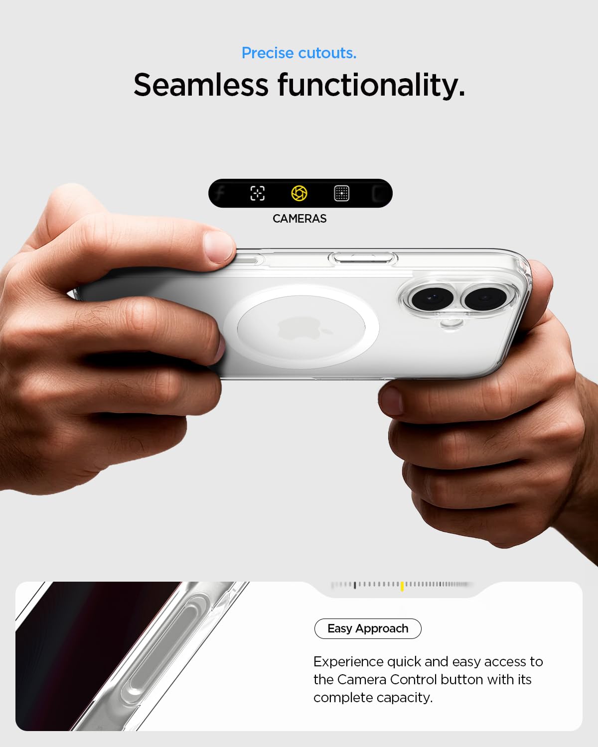 Spigen funda en carga inalámbrica mostrando funcionamiento sin retirar funda
