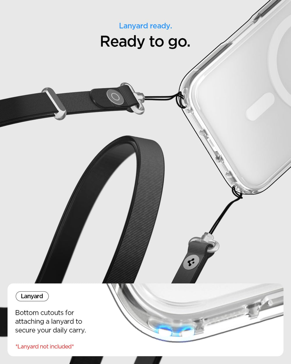 Spigen funda en mano para comparar escala y ver perfil delgado